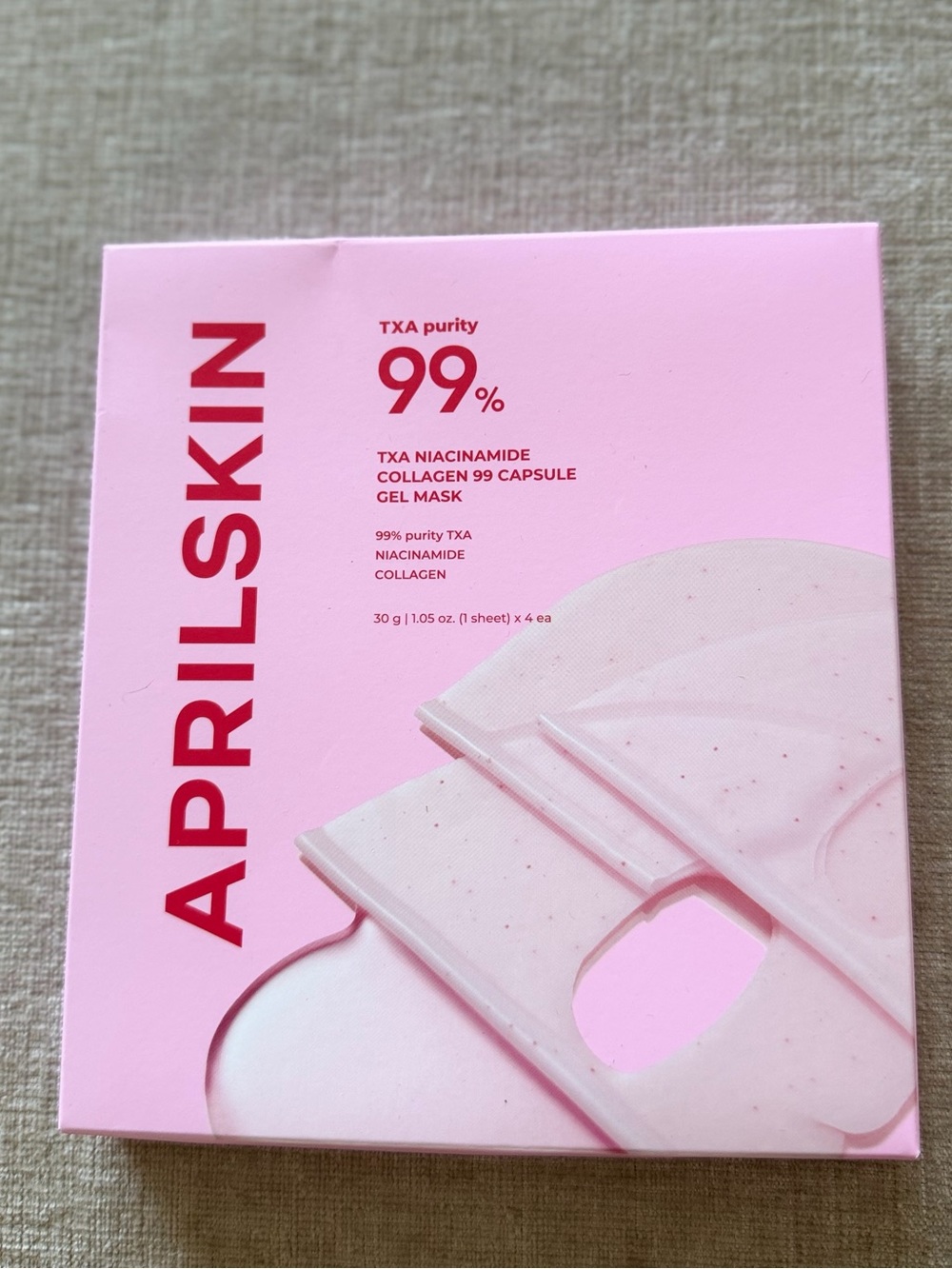 APRILSKIN TXA Niacinamide Collagen 99 Capsule Gel Mask 4 Sheets